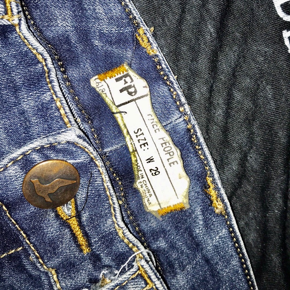 SOLD! Free People Petite High Rise Flare Jeans - Picture 8 of 8